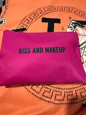 Kiss and Makeup Kate Spade Hot Pink Cosmetic Pouch